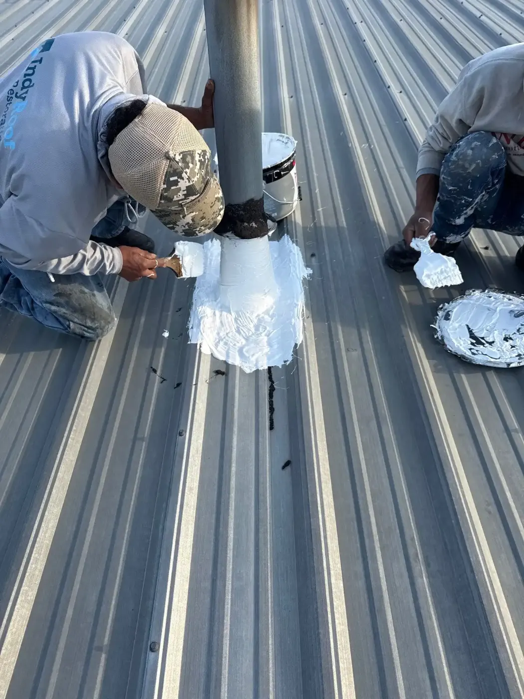 Commercial roof inspection documented in Brookshire